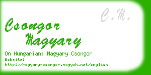 csongor magyary business card